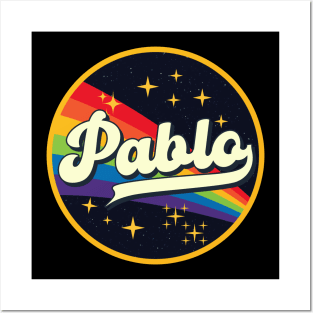 Pablo // Rainbow In Space Vintage Style Posters and Art